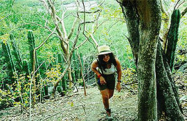 Veronica hiking